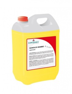 Ambientador Saniolex Mambo 5L, aroma frutal y herbáceo para uso profesional