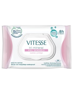 Toallitas desmaquillantes Vitesse piel sensible 25 uds para limpieza suave y eficaz