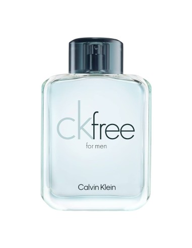 Frasco de Calvin Klein CK Free Eau de Toilette para hombre 100 ml con tapón azul oscuro