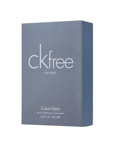 Caja azul grisácea de Calvin Klein CK Free for Men Eau de Toilette 100 ml