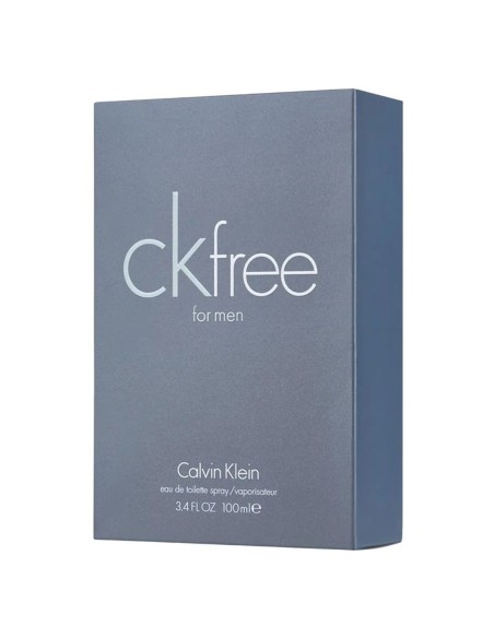 Caja azul grisácea de Calvin Klein CK Free for Men Eau de Toilette 100 ml