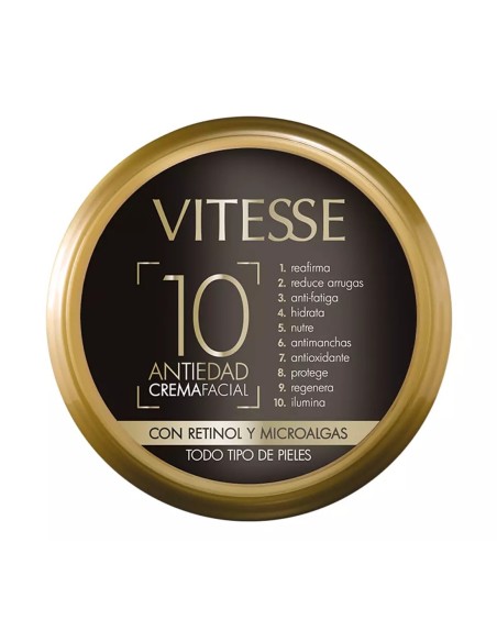 Vitesse 10 Crema Facial Antiarrugas 150 ml con acción antiedad completa