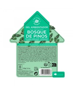 Ambientador gel Casita 100g con aroma natural a pino para eliminar malos olores en el hogar