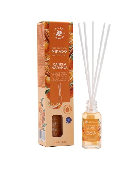 Mikado 30ml Canela Naranja, ambientador especiado y dulce para estancias pequeñas
