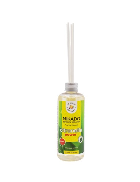 Mikado Reposición Citronela 250ml con aceites naturales y aroma fresco