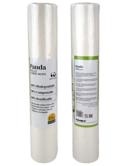 Rollo bayeta cubremopa bambú 45cm x 15m, opción ecológica y reutilizable