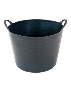 Capazo grande negro con capacidad de 42 litros, práctico y funcional