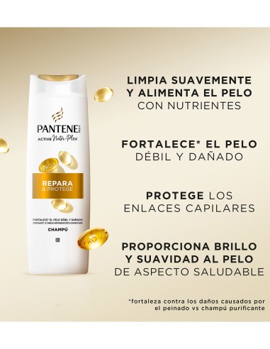 Champú Pantene Pro-V Repara y Protege, 90 ml tamaño compacto