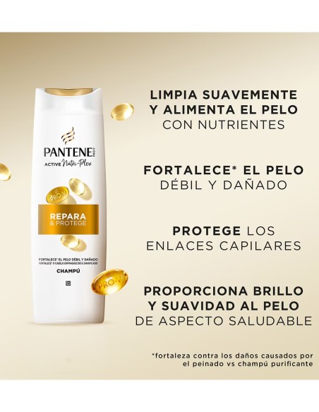 Champú Pantene Pro-V Repara y Protege, 90 ml tamaño compacto