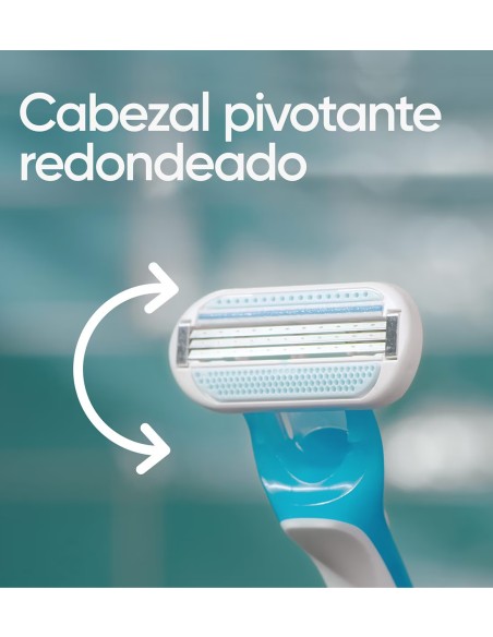 Maquinillas Venus Oceana con cabezal móvil y banda lubricante