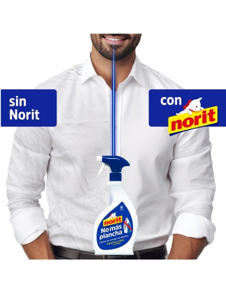 Norit No Más Plancha: Elimina Arrugas y Refresca la Ropa, Formato Pistola 500 ml