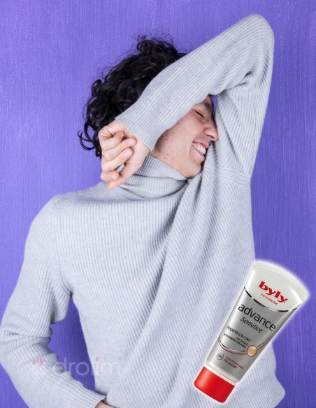 Desodorante crema Byly Advance Sensitive sin perfume 0% alcohol