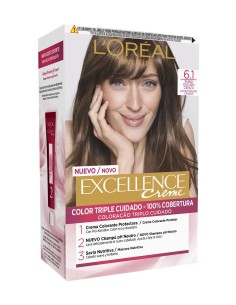 Excellence Crème 6.1 Rubio Oscuro Ceniza con reflejo frío