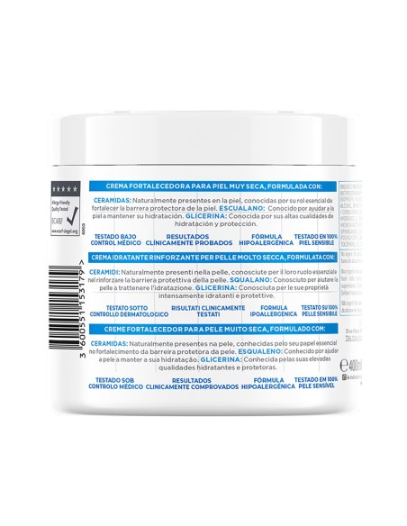 Crema corporal Mixa Ceramide Protect 400 ml que hidrata, repara y protege la piel