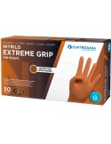 GUANTES NITRILO NARANJA 50UD EXTREME GRIP 9 GRANDE DESECHABLES 8,5 GRS