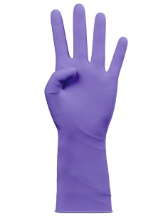 Guantes nitrilo HR8 morado sin polvo talla L, caja de 50 unidades para uso profesional 2