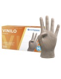 GUANTES VINILO 100 UD SIN POLVO T 8 MEDIANA DESECHABLES
