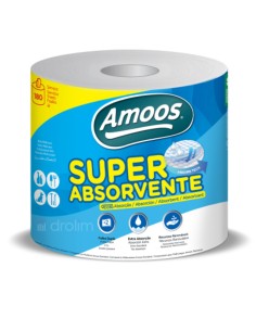 Rollo de cocina Amoos 2 capas, resistente y eficaz para todo tipo de tareas
