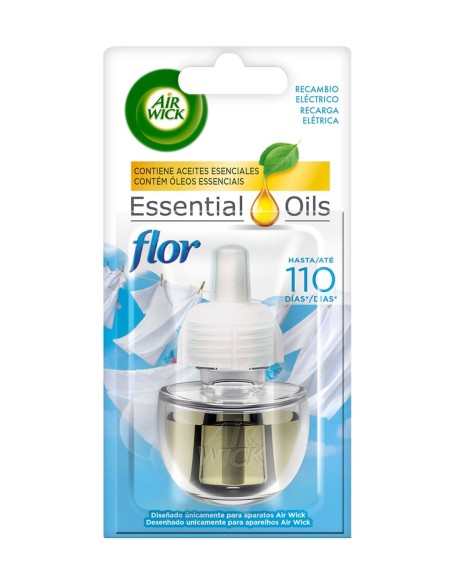 Recambio Air Wick Eléctrico Frescor Flor 19 ml con aroma floral duradero

