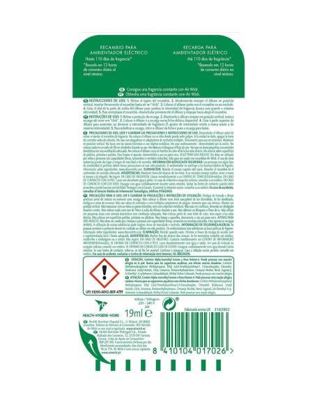 Air Wick ambientador recambio Frescor Flor compatible con difusores eléctricos