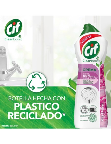 Cif Baños crema 650 ml para limpieza profunda de superficies sin rayar
