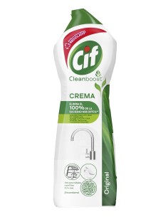Cif Crema Blanco 750 ml elimina la suciedad difícil en cocina y baño