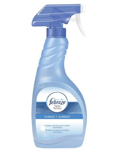 Febreze Textil Spray 500 ml, elimina olores de tejidos como cortinas y sofás