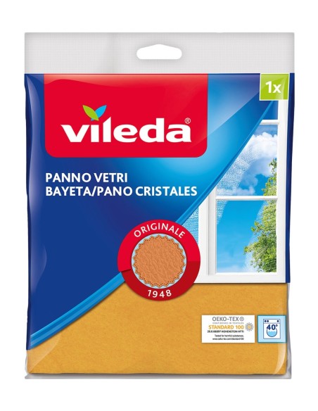 Bayeta Vileda Cristales, ideal para ventanas y espejos sin marcas