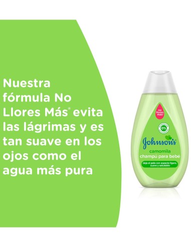 Champú suave Johnson's Baby 500 ml con camomila y fórmula hipoalergénica
