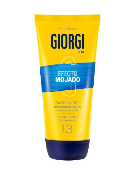 Giorgi Gel Fijador Efecto Mojado 170 ml con fijación 3 y brillo intenso