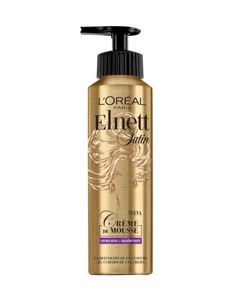 Elnett Espuma Rizos Fijación Fuerte 200 ml, definición y volumen para rizos naturales