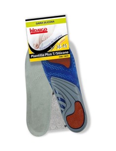 Plantilla de silicona Plus multitalle 36-41, lavable, flexible y adaptable al calzado