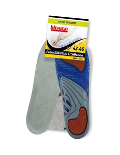 Plantilla Plus de silicona multitalla 42-46, amortiguación cómoda para pies cansados