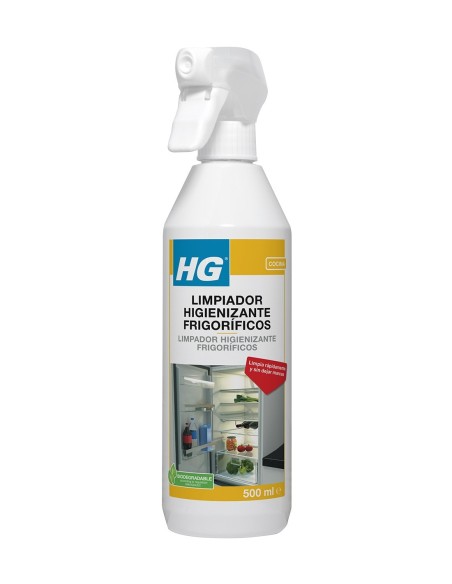 HG Limpiador Higienizante para frigoríficos en spray, elimina suciedad sin dejar olores

