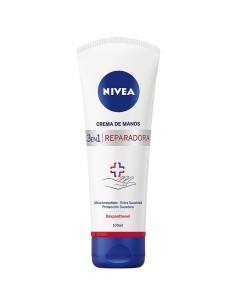 Nivea Crema de Manos Reparadora 3 en 1 100 ml, hidratación y protección para piel seca