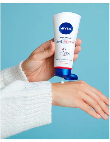 Nivea manos 100 ml reparadora, ideal para manos secas o agrietadas por el frío y el lavado