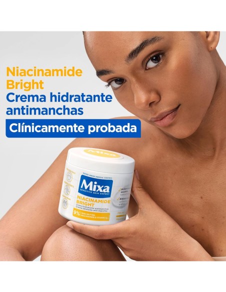 Crema Mixa con niacinamida 400 ml, reduce manchas y aporta confort a pieles sensibles