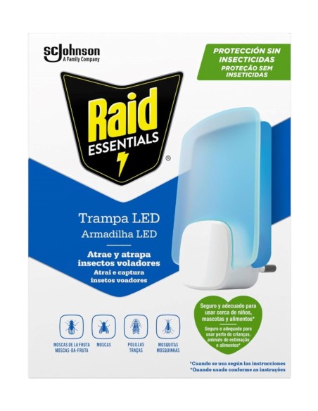 Raid Essentials Trampa LED Aparato Luz Azul + Recambio.