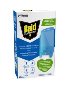 Pack de 2 recambios para Trampa LED RAID Essentials con luz azul