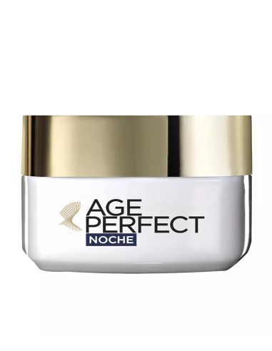 Crema de Noche L'Oréal Age Perfect para Pieles Maduras, Hidratante, 50 ml