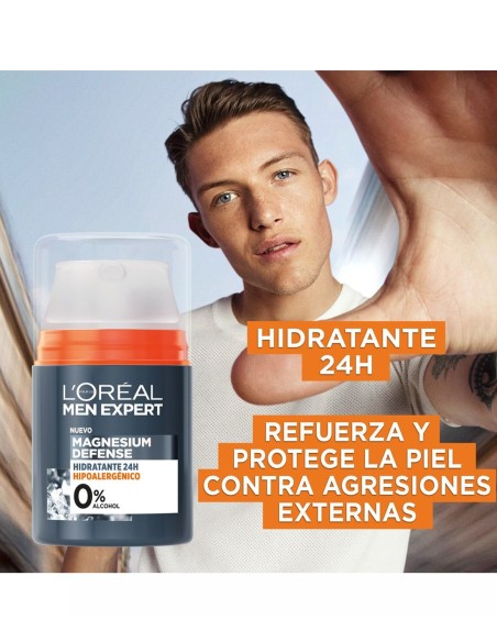 LOREAL MEN EXPERT MAGNESIUM DEFENSE CREMA HIDRATANTE 24H 50 ML