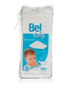 BEL Gasas No Tejidas 100 uds para limpieza facial y piel sensible