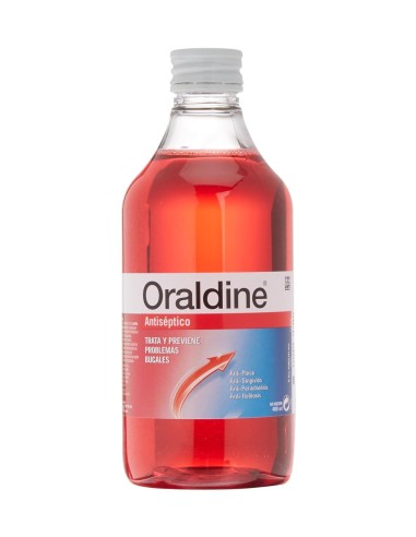 Enjuague bucal Oraldine 400 ml con acción antiséptica para higiene bucodental diaria