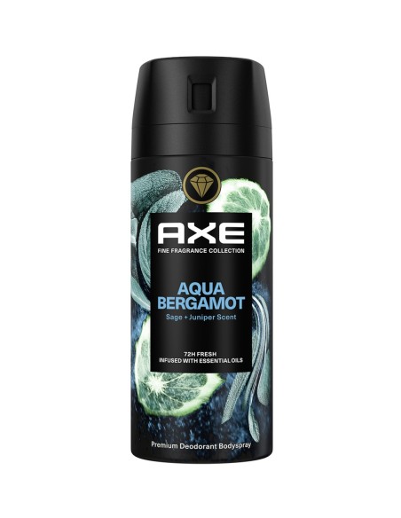 AXE Desodorante Spray Bergamota 150 ml con aroma fresco y notas cítricas