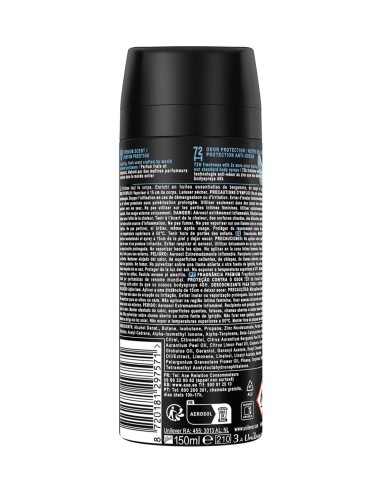 Desodorante AXE 150 ml Bergamota, protección duradera con fragancia vibrante