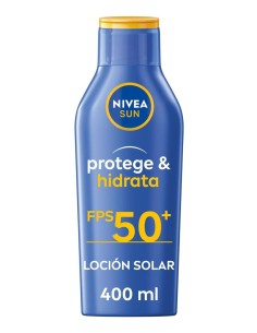 NIVEA Solar Leche Hidratante SPF50+ 400 ml con alta protección y cuidado intensivo para la piel