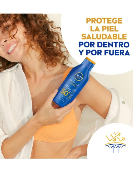 Protector solar NIVEA leche hidratante SPF50+ formato familiar de 400 ml