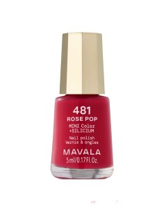 Mavala Minicolor 481 Rose Pop, esmalte de uñas rosa intenso en formato de 5 ml


