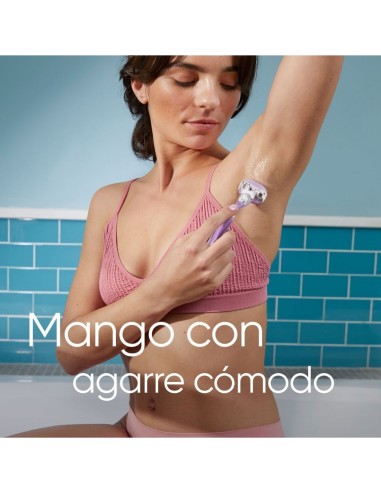 Depilación femenina con cuchillas Gillette