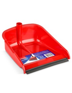 Recogedor con Mango Vileda (Rojo) con pala de goma. 2